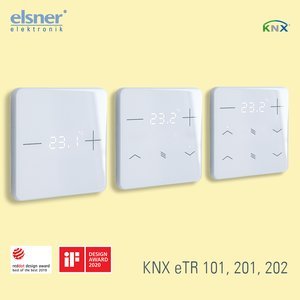 KNX eTR becomes push-button series: Fresh design for price-conscious KNX building projects